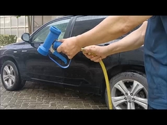 ปืนล้างผ้าสีฟ้าอุตสาหกรรมทองแดง พร้อมกลมป้องกันความปลอดภัยสําหรับการใช้ในการล้างน้ําร้อน